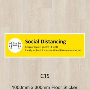C15 - Social Distancing Floor Graphic
