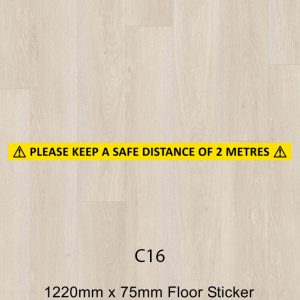 C16 - Safe Distance Floor Graphic
